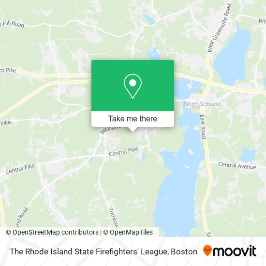 The Rhode Island State Firefighters' League map