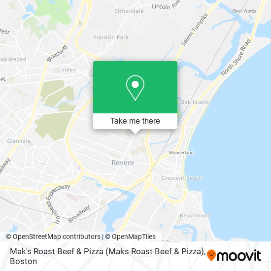 Mapa de Mak's Roast Beef & Pizza (Maks Roast Beef & Pizza)