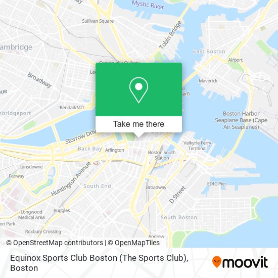 Mapa de Equinox Sports Club Boston (The Sports Club)