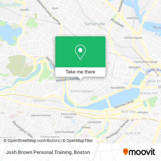 Josh Brown Personal Training map