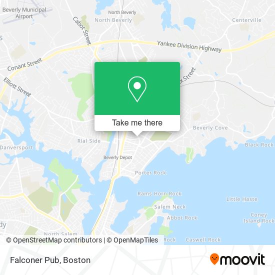 Falconer Pub map