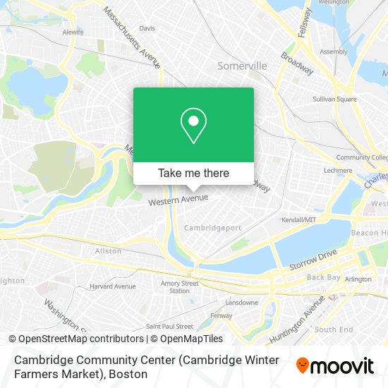 Cambridge Community Center (Cambridge Winter Farmers Market) map
