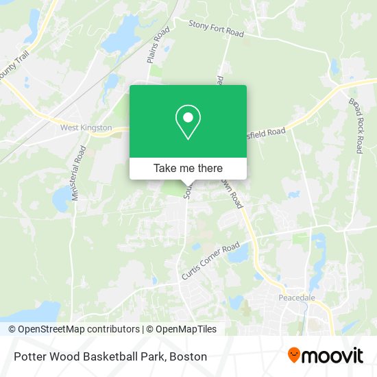 Potter Wood Basketball Park map