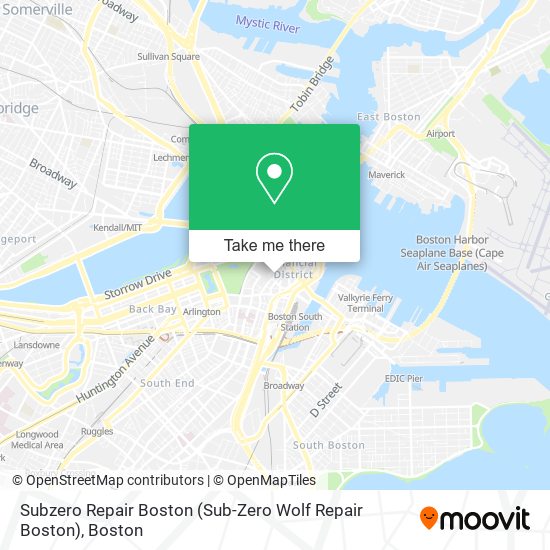 Subzero Repair Boston (Sub-Zero Wolf Repair Boston) map