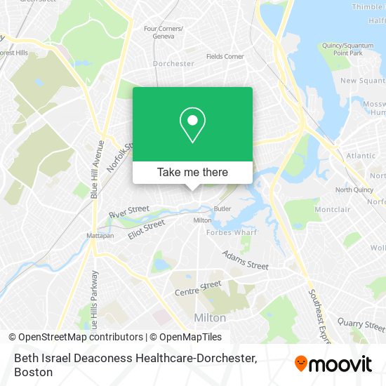 Beth Israel Deaconess Healthcare-Dorchester map