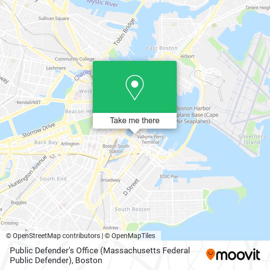 Mapa de Public Defender's Office (Massachusetts Federal Public Defender)