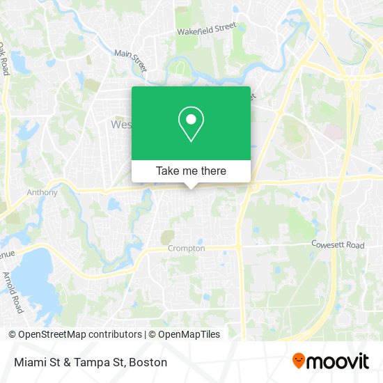 Miami St & Tampa St map