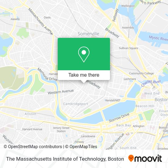 The Massachusetts Institute of Technology map