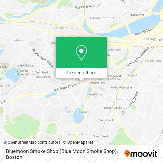 Mapa de Bluemoon Smoke Shop (Blue Moon Smoke Shop)