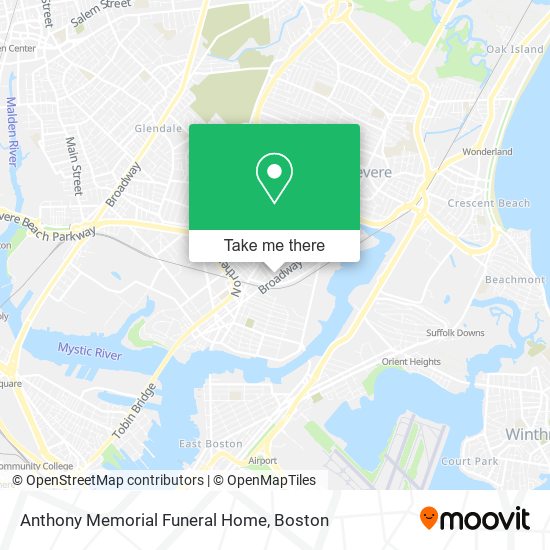 Anthony Memorial Funeral Home map