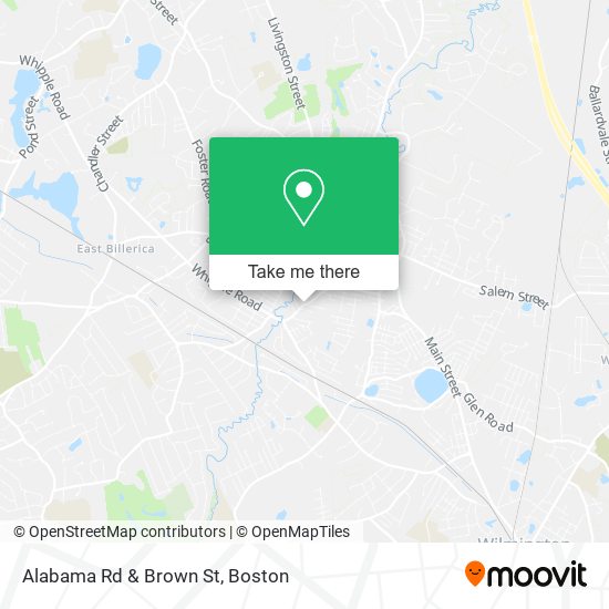 Alabama Rd & Brown St map