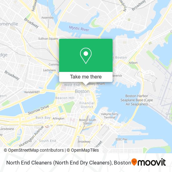 Mapa de North End Cleaners
