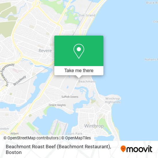 Mapa de Beachmont Roast Beef (Beachmont Restaurant)