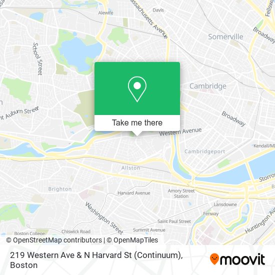 219 Western Ave & N Harvard St (Continuum) map