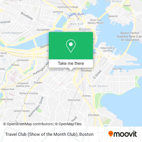 Travel Club (Show of the Month Club) map