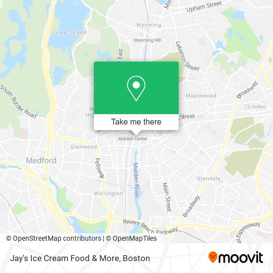 Mapa de Jay's Ice Cream Food & More