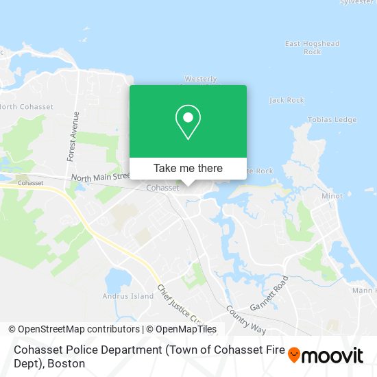 Cohasset Police Department (Town of Cohasset Fire Dept) map