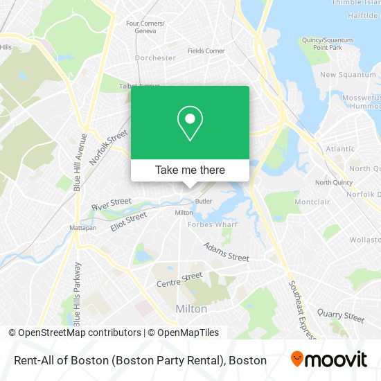 Mapa de Rent-All of Boston (Boston Party Rental)