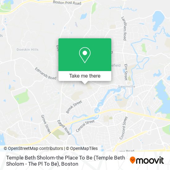 Temple Beth Sholom-the Place To Be (Temple Beth Sholom - The Pl To Be) map