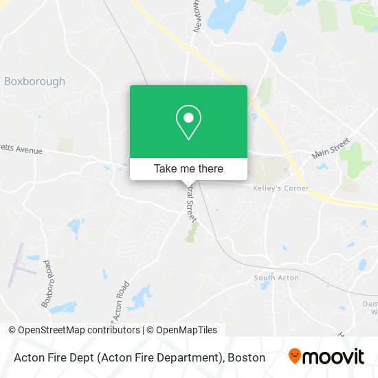 Acton Fire Dept (Acton Fire Department) map
