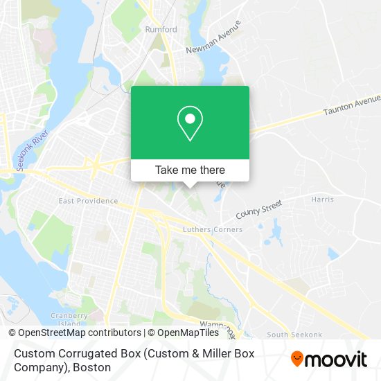 Mapa de Custom Corrugated Box (Custom & Miller Box Company)