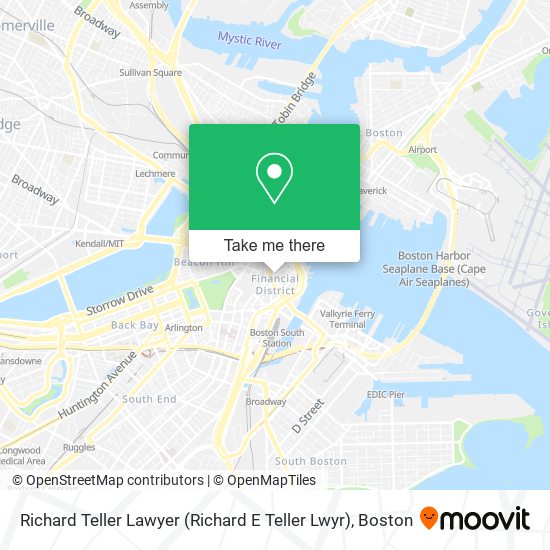 Richard Teller Lawyer (Richard E Teller Lwyr) map