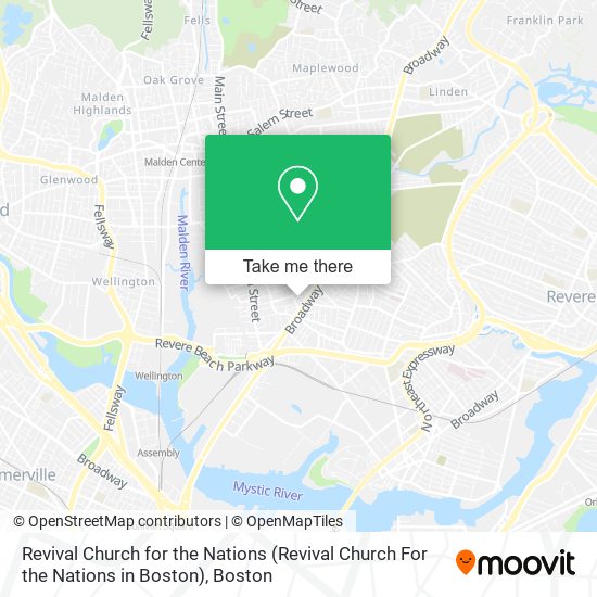 Revival Church for the Nations (Revival Church For the Nations in Boston) map