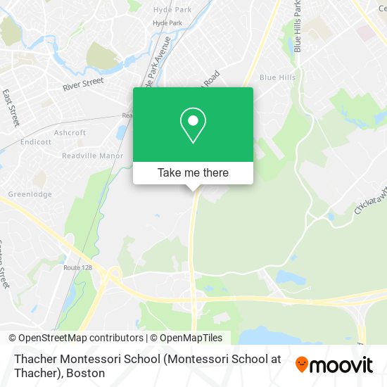 Mapa de Thacher Montessori School
