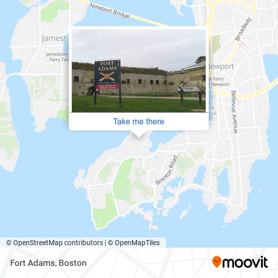 Mapa de Fort Adams