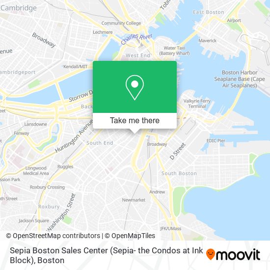 Mapa de Sepia Boston Sales Center (Sepia- the Condos at Ink Block)