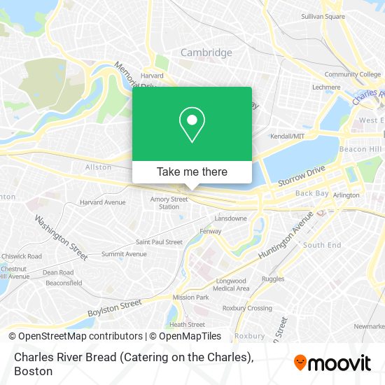 Mapa de Charles River Bread (Catering on the Charles)