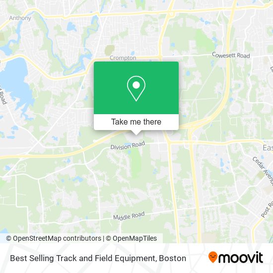 Best Selling Track and Field Equipment map
