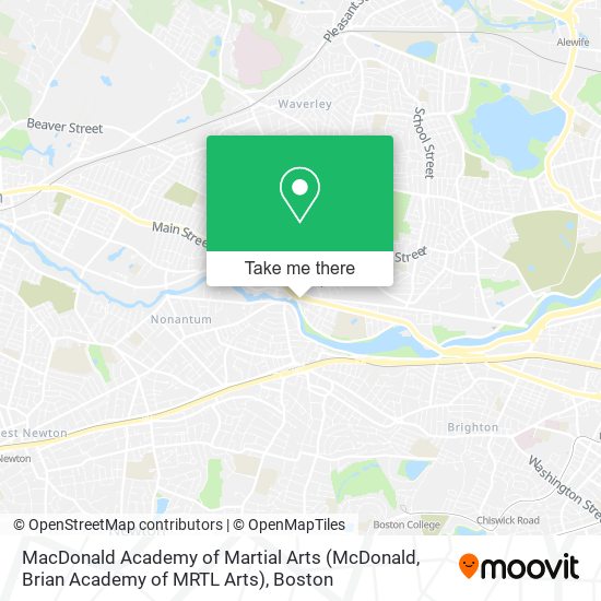 Mapa de MacDonald Academy of Martial Arts (McDonald, Brian Academy of MRTL Arts)