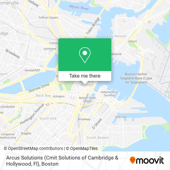 Mapa de Arcus Solutions (Cmit Solutions of Cambridge & Hollywood, Fl)