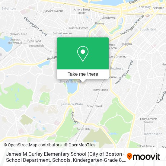 Mapa de James M Curley Elementary School