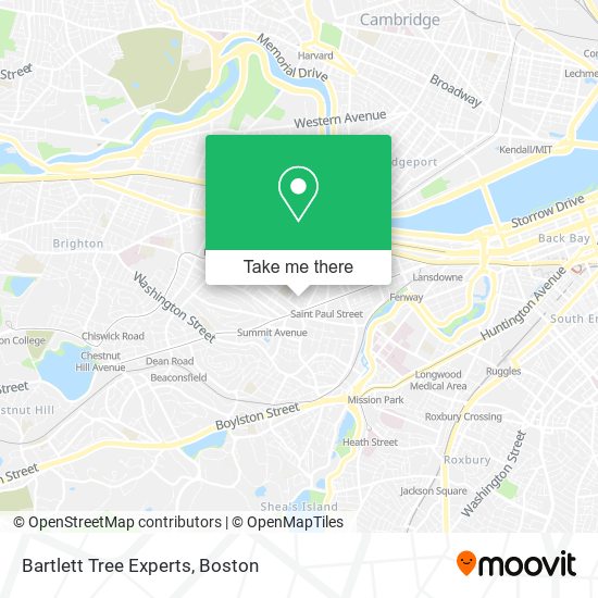 Bartlett Tree Experts map