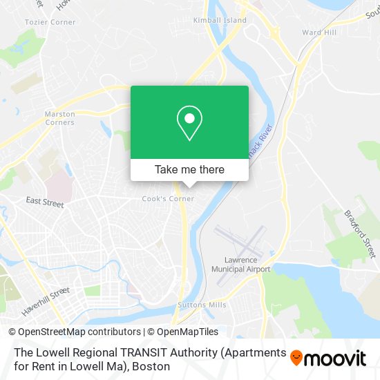 Mapa de The Lowell Regional TRANSIT Authority (Apartments for Rent in Lowell Ma)