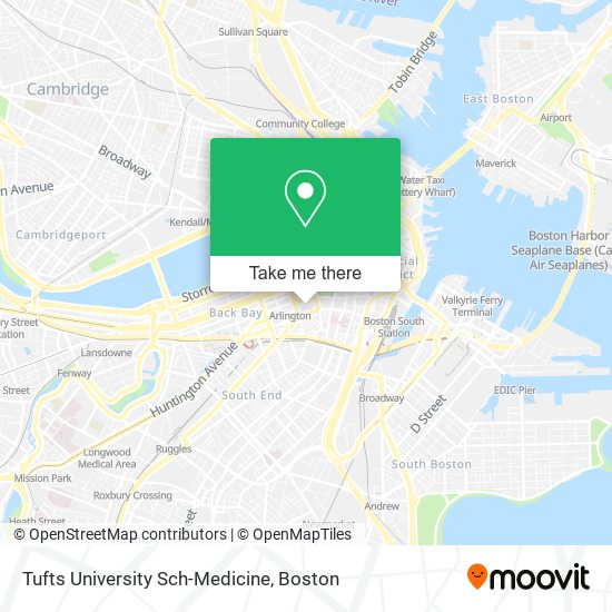 Mapa de Tufts University Sch-Medicine