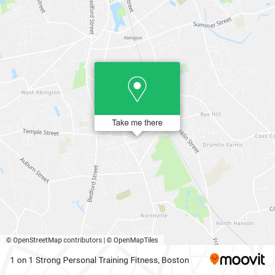 1 on 1 Strong Personal Training Fitness map