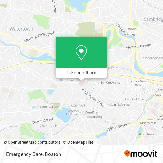 Emergency Care map