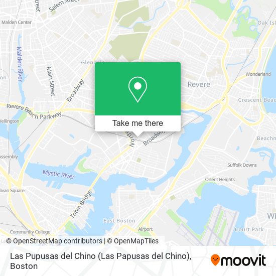 Las Pupusas del Chino map