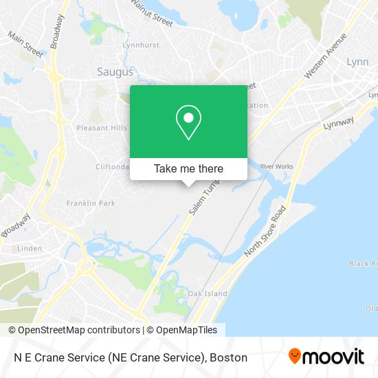 Mapa de N E Crane Service (NE Crane Service)