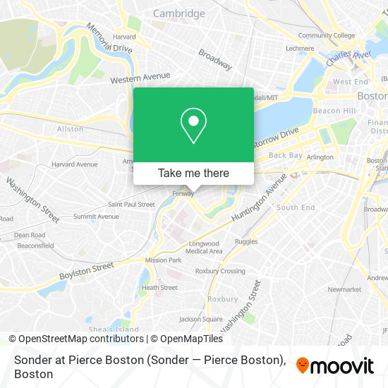 Sonder at Pierce Boston map