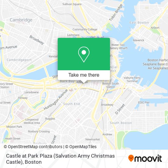 Castle at Park Plaza (Salvation Army Christmas Castle) map