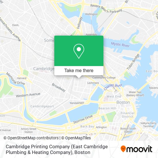 Mapa de Cambridge Printing Company (East Cambridge Plumbing & Heating Company)