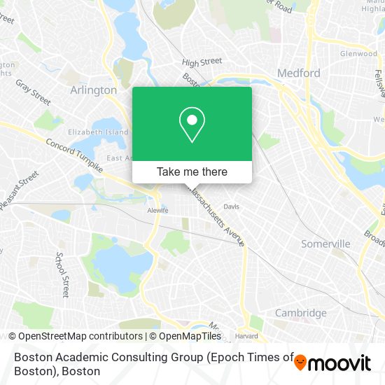 Boston Academic Consulting Group (Epoch Times of Boston) map