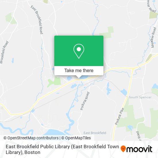 East Brookfield Public Library map