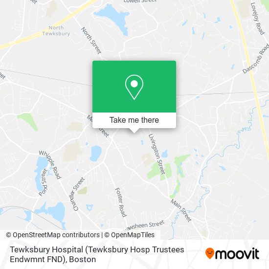 Mapa de Tewksbury Hospital (Tewksbury Hosp Trustees Endwmnt FND)