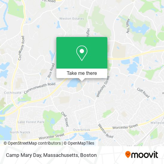 Camp Mary Day, Massachusetts map