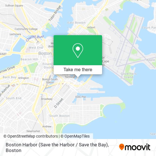 Boston Harbor (Save the Harbor / Save the Bay) map
